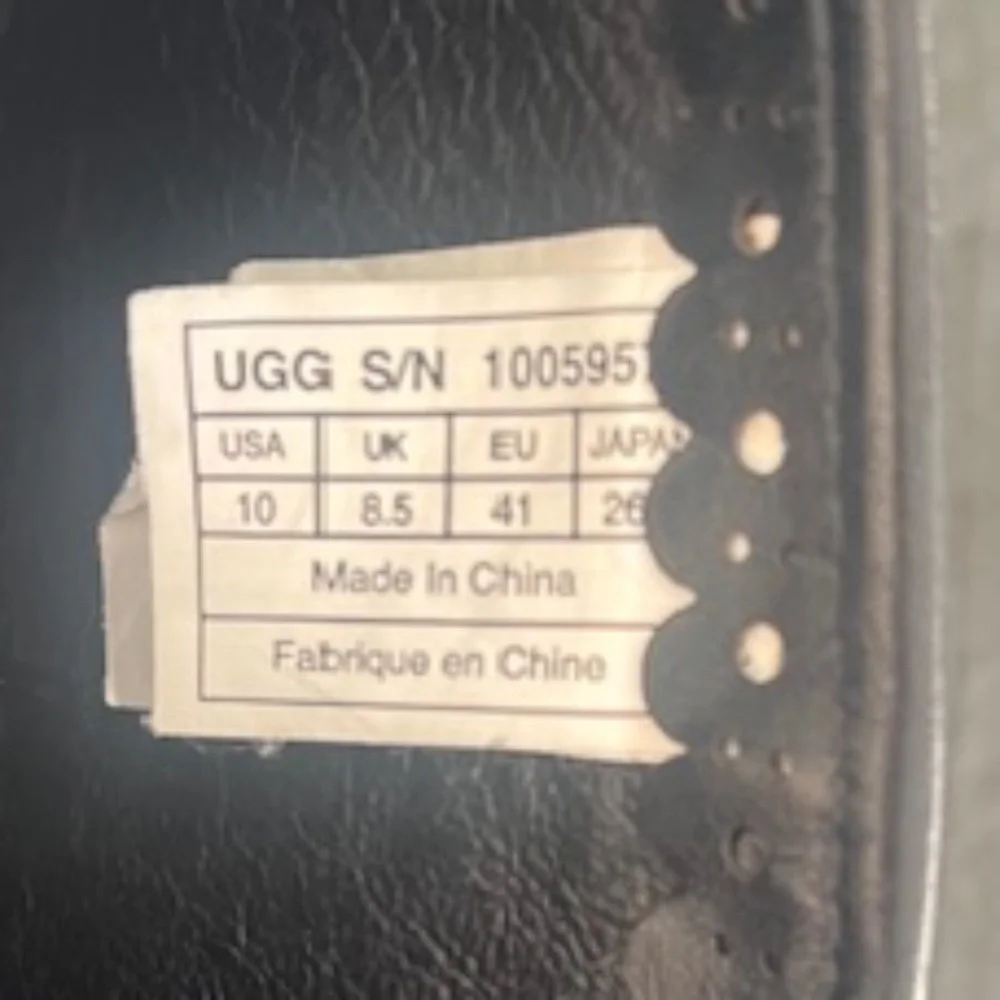 Ugg Black Suede darling Ankle Boots Size 10 - Picture 4 of 5